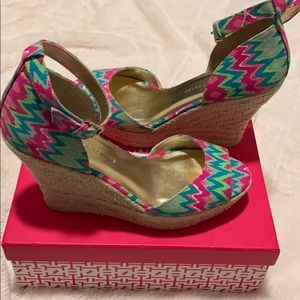 Elaine Turner Arial wedge espadrilles, 9.5